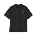 Stoic Statue Graphic Tee — Men's Oversized White T‑Shirt