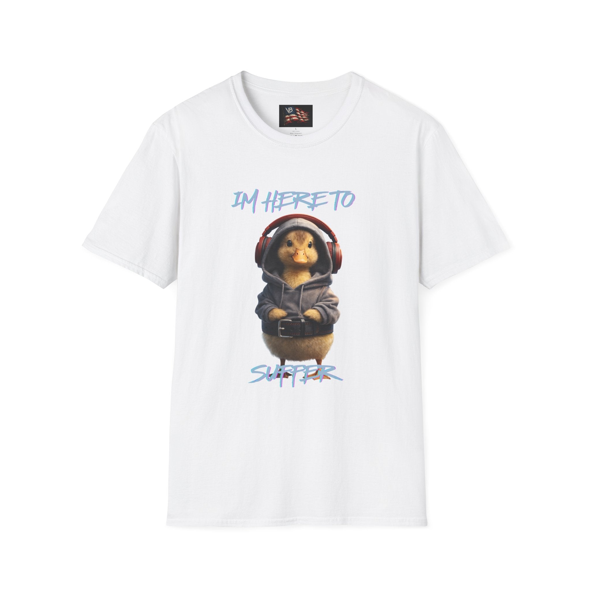 IM HERE TO SUFFER - VANTABLACK APPAREL DUCK PUMP COVER